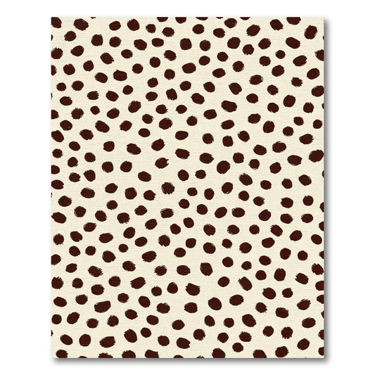 Chocolate Dotty Tan Background Rug