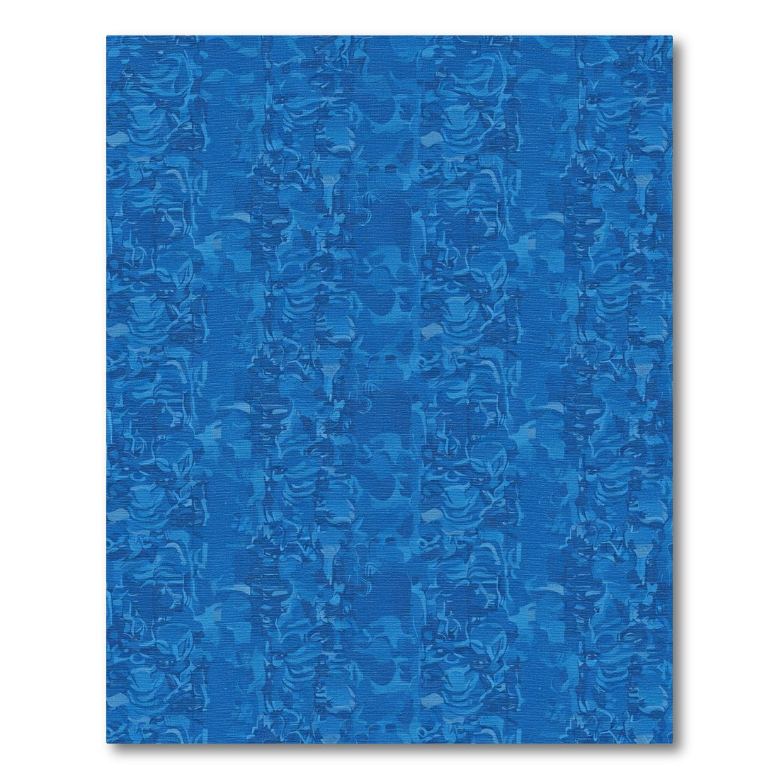 Deep Blue Abstract Vertical Flow Rug