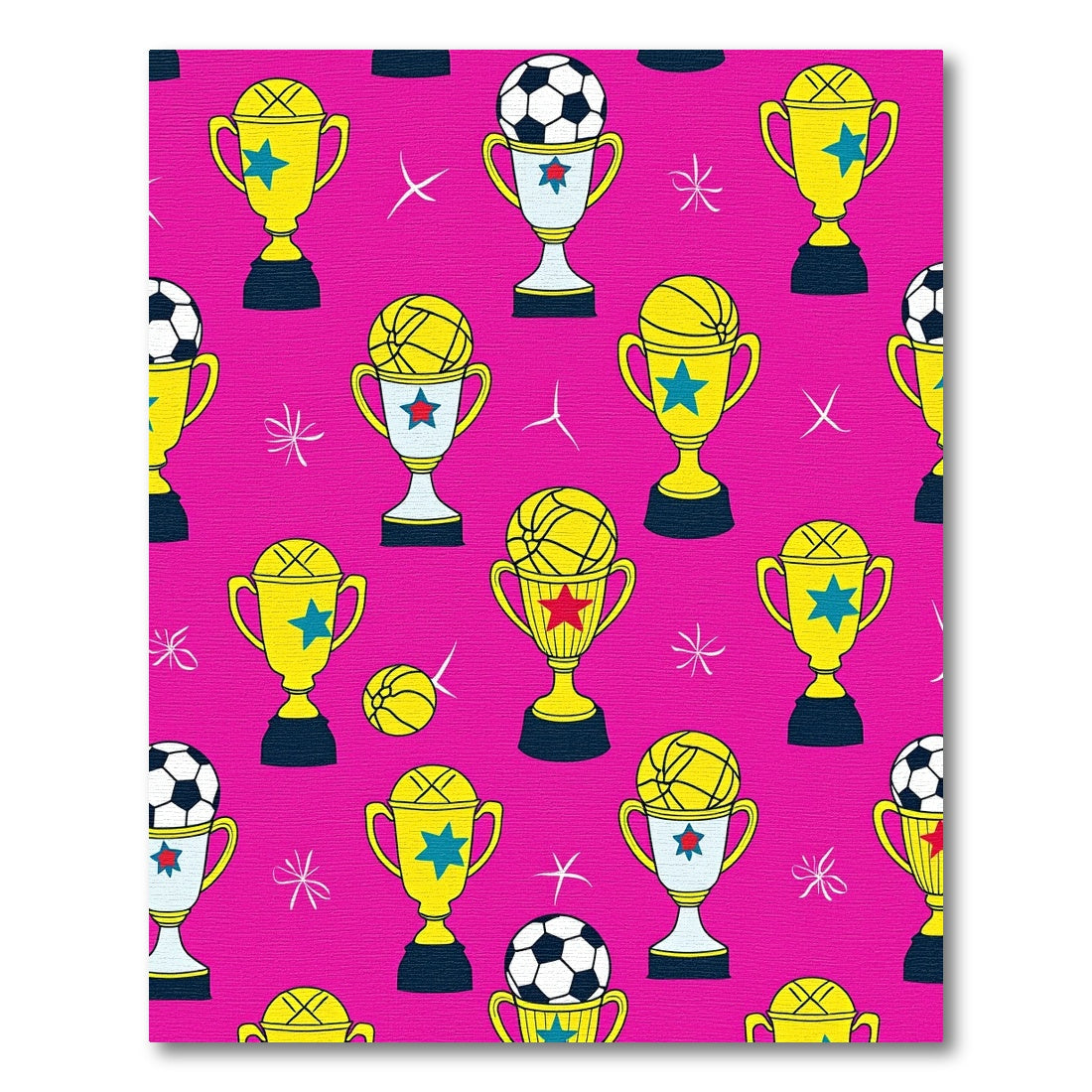 Golden Trophy Ball Medley Jam Rug
