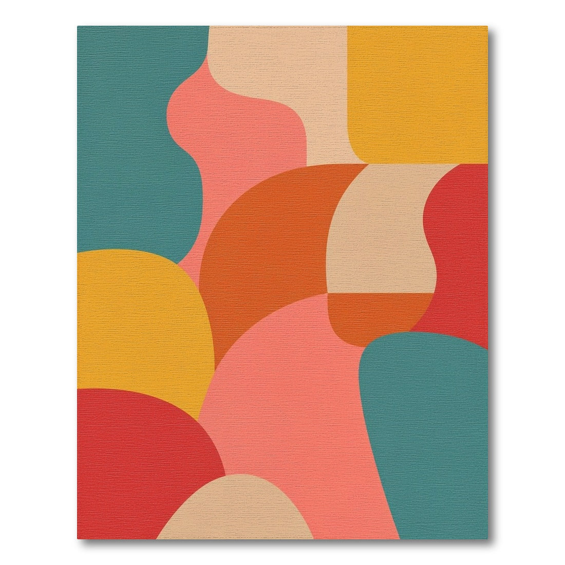 Vibrant Multi-color and Patterns Vibrant Abstract Multi-Color Area Rug