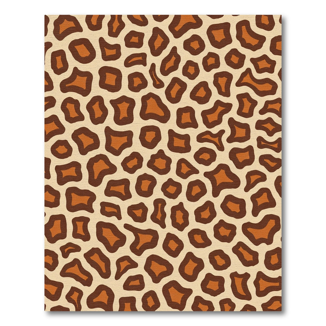 Brown tan wild animal spots Rug