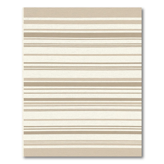 Neutral Striped Horizontal Lines Rug