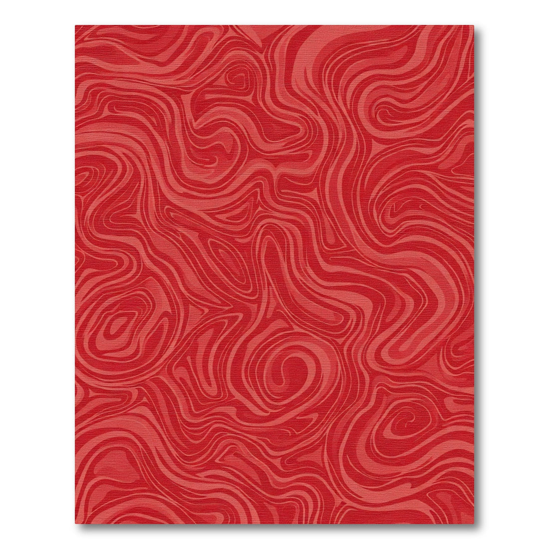 Crimson Swirl Marble Abstract Art Rug
