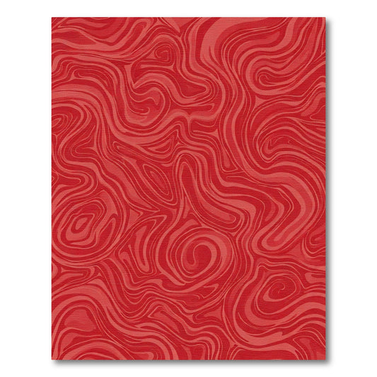 Crimson Swirl Marble Abstract Art Rug