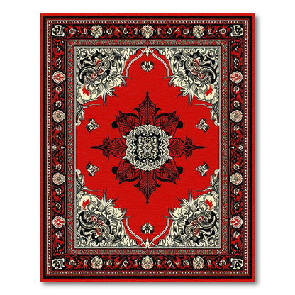 Red Dragon Persian Area Rug