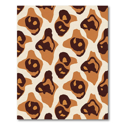 Abstract Sienna Spots Rug