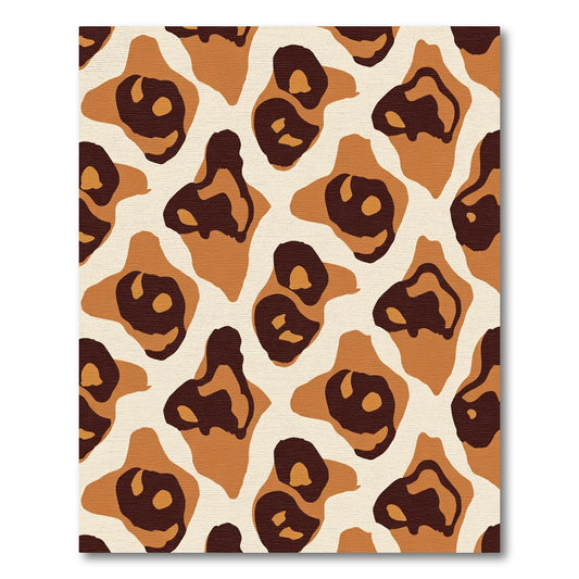 Abstract Sienna Spots Rug