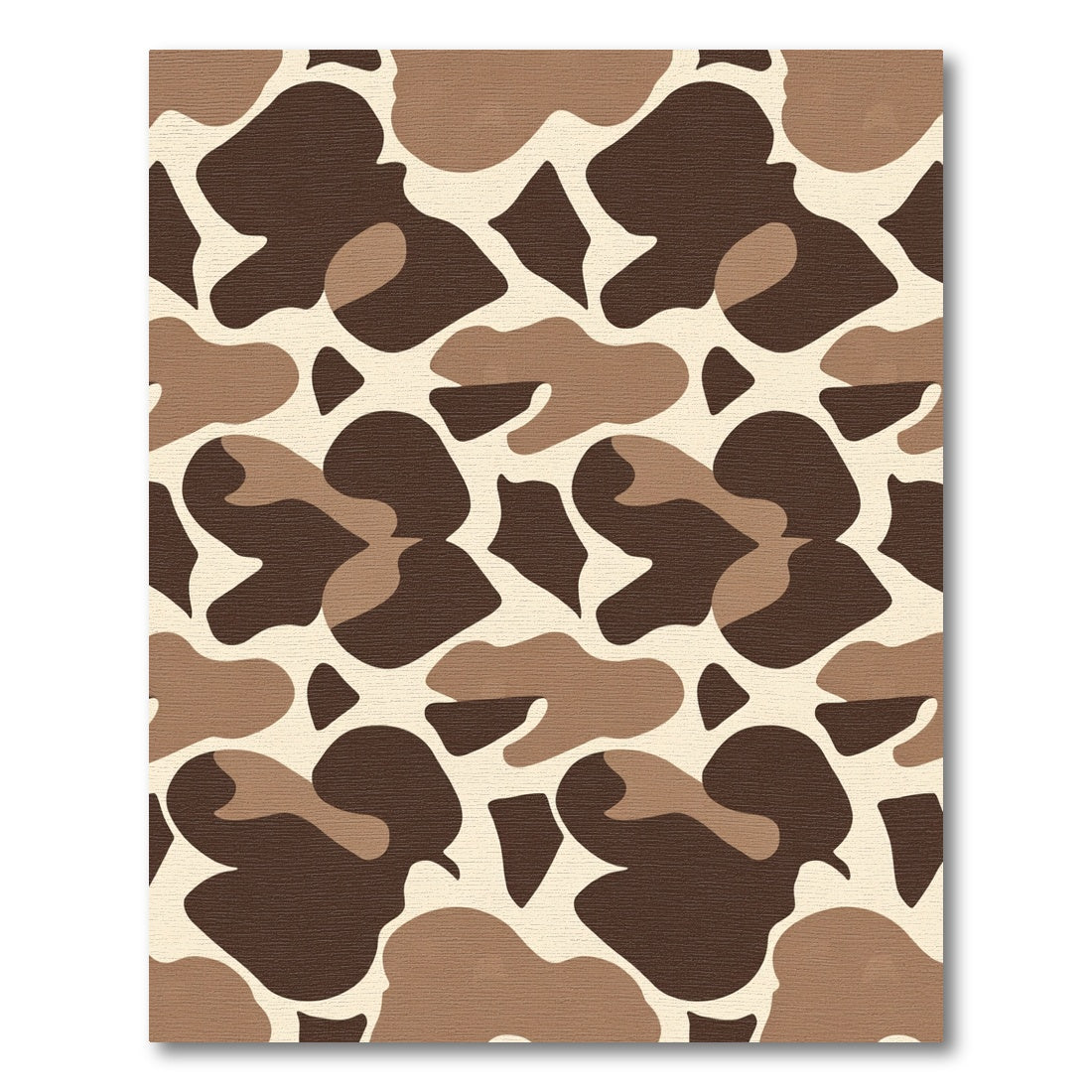 Brown Giraffe Spots Abstract Rug