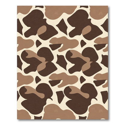 Brown Giraffe Spots Abstract Rug