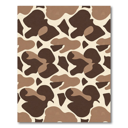 Brown Giraffe Spots Abstract Rug