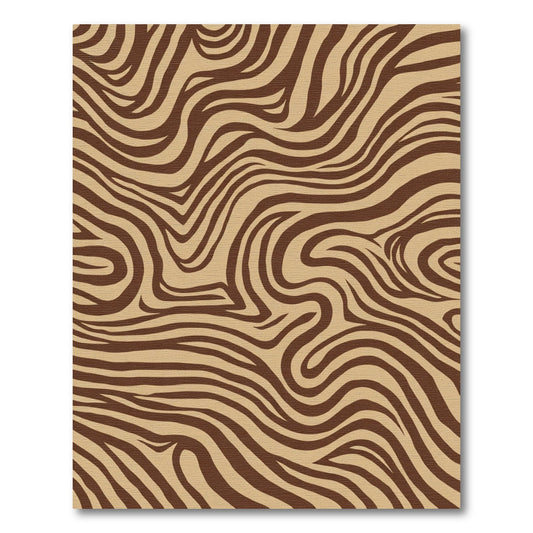 Brown Swirl Wood Grain Texture Rug