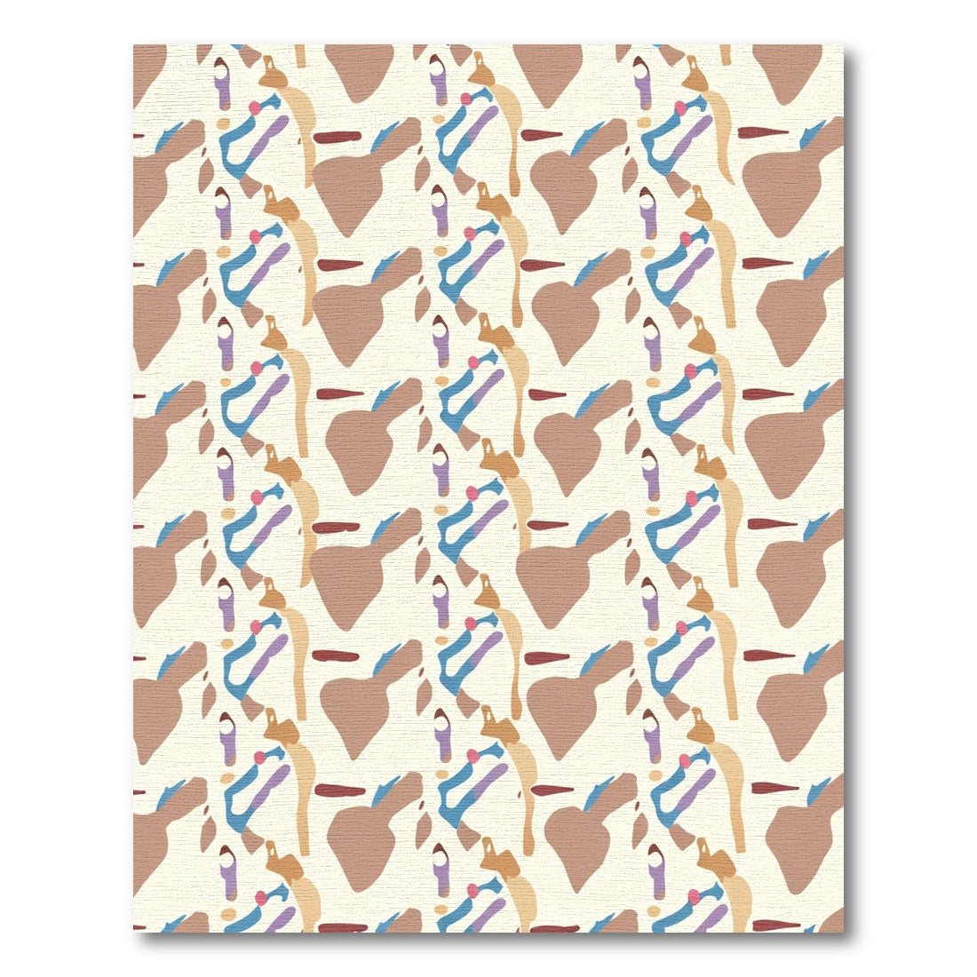 Abstract Contemporary Organic Forms Rug
