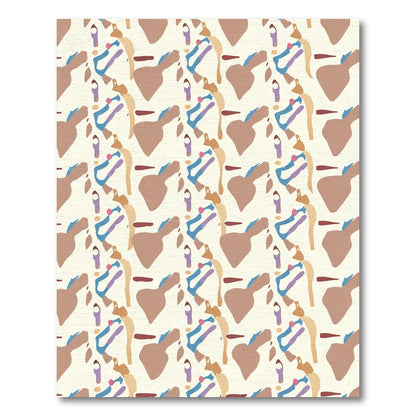 Abstract Contemporary Organic Forms Rug