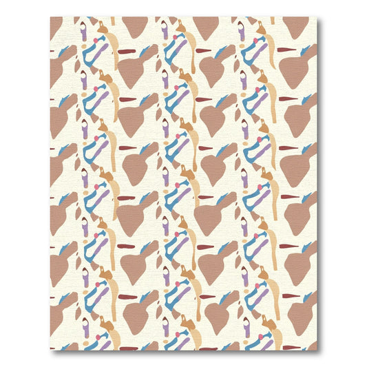 Abstract Contemporary Organic Forms Rug