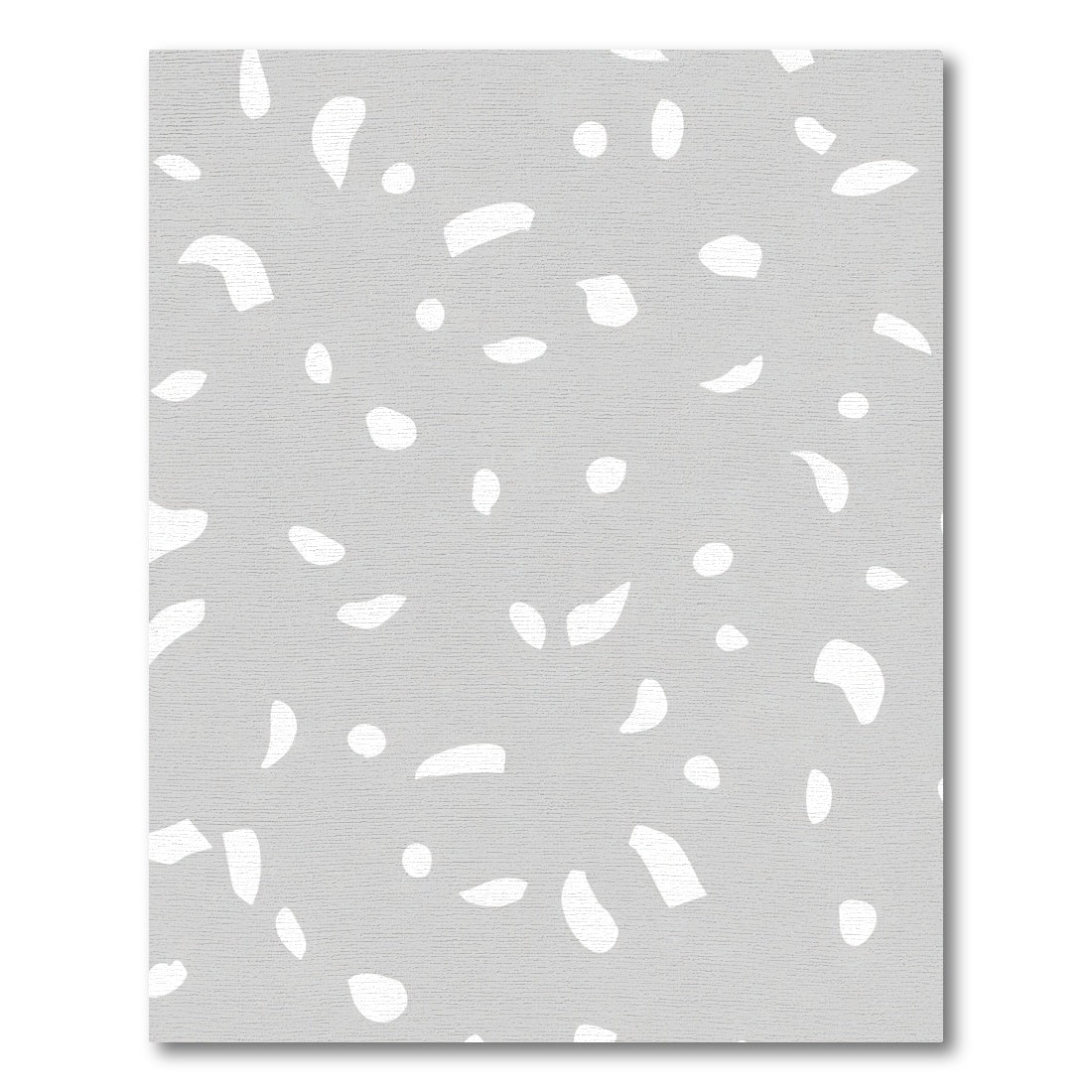 Modern Terrazzo Abstract White Specks Rug