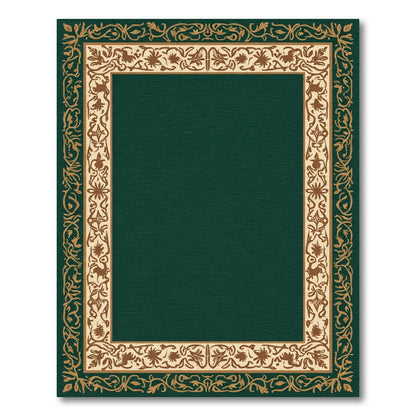 Rich Forest Ornate Botanical Frame Rug