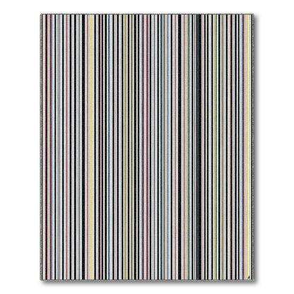 Multi-Color Vertical Stripe Washable Area Rug