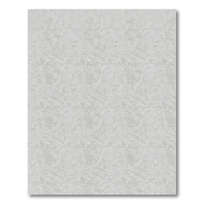 Subtle Gray Floral Swirl Repeats Rug