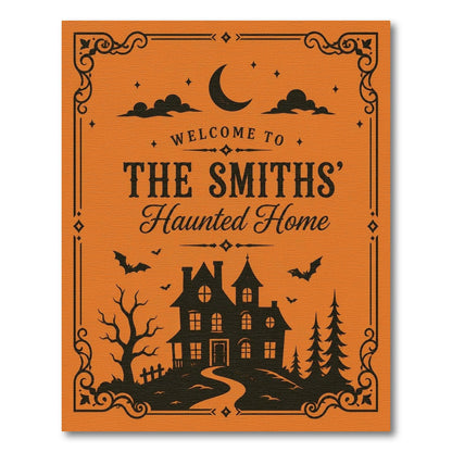 Orange The Smiths' Haunted Home Orange Halloween Rug