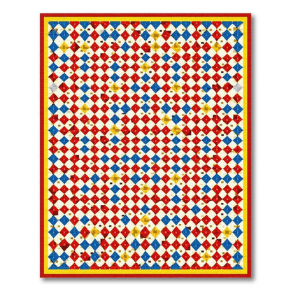 Vibrant Multi-Color Diamond Geometric Area Rug