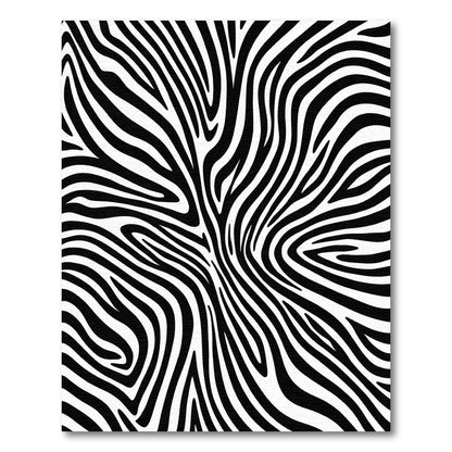 Bold Black and White Zebra Stripe Rug