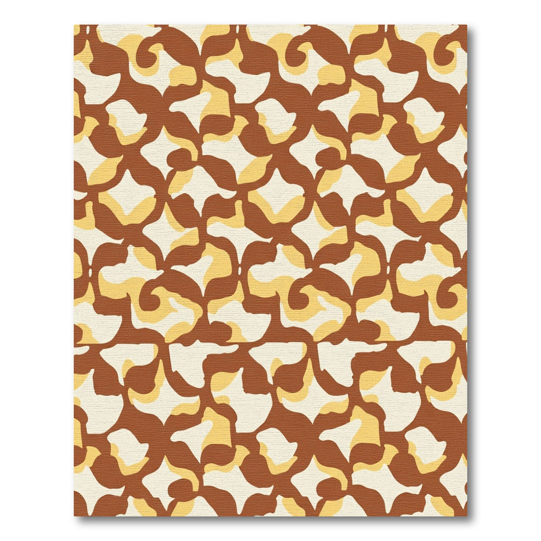 Warm Earth Marbled Abstract Rug