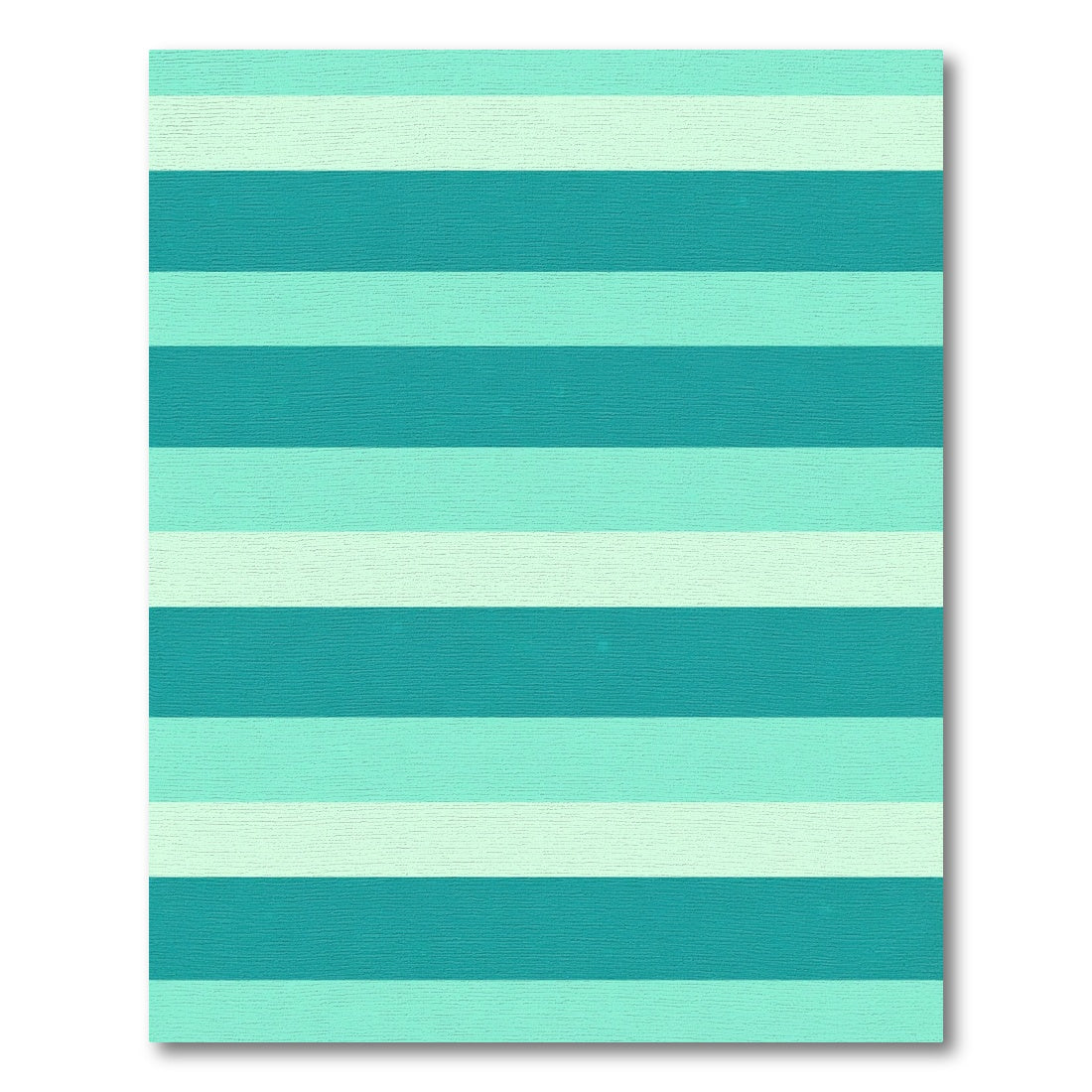 Deep Teal Mint Chroma Stripes Rug