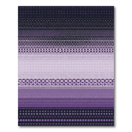 Amethyst Stripe Geometric Line Rug