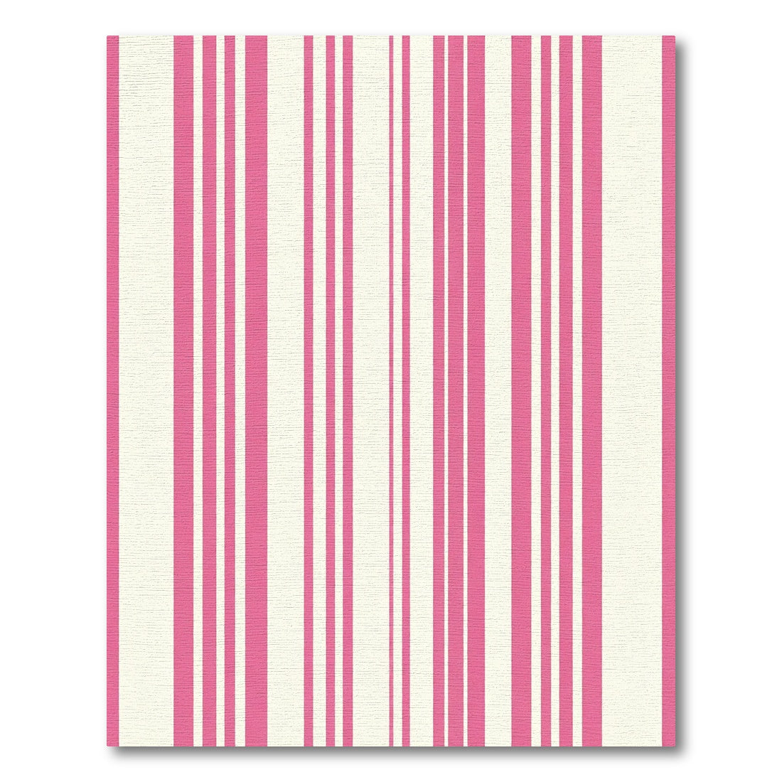 Pink Cream Vertical Stripes Rug