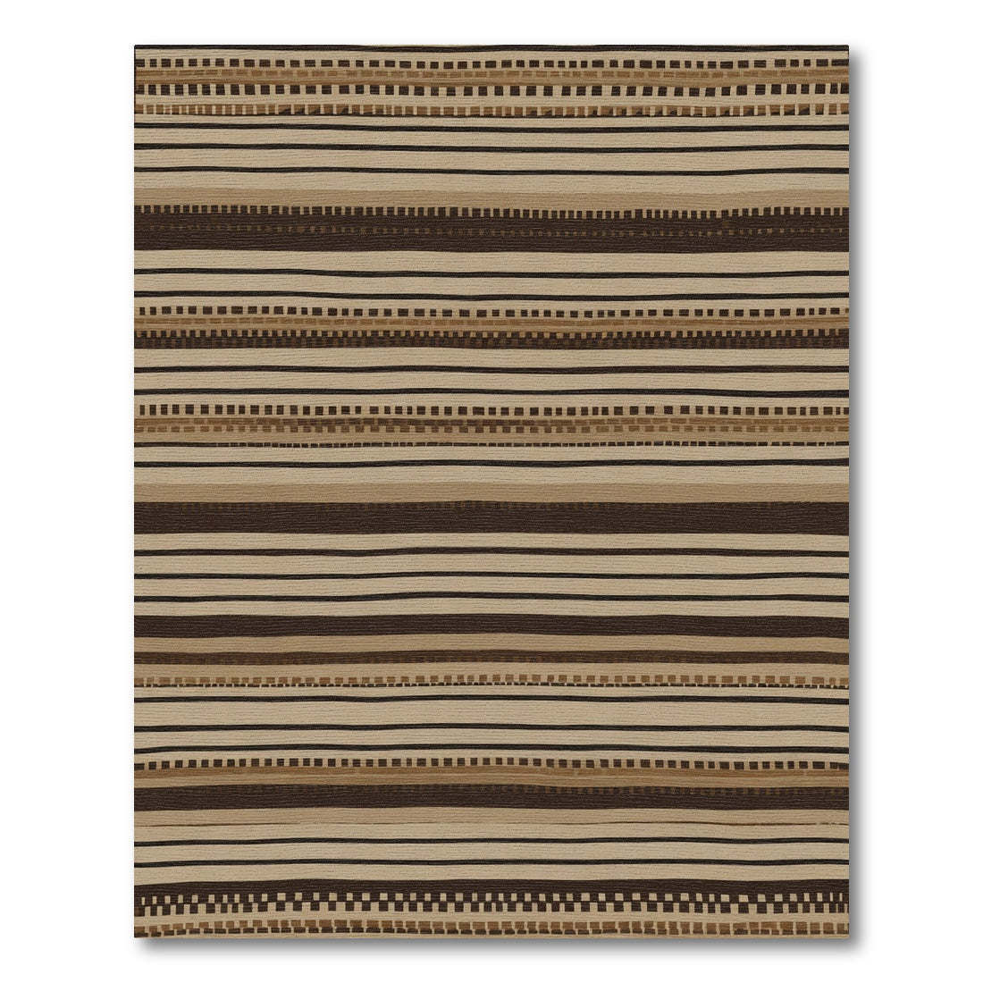 Earthy Stripe Tonal Horizontal Rug