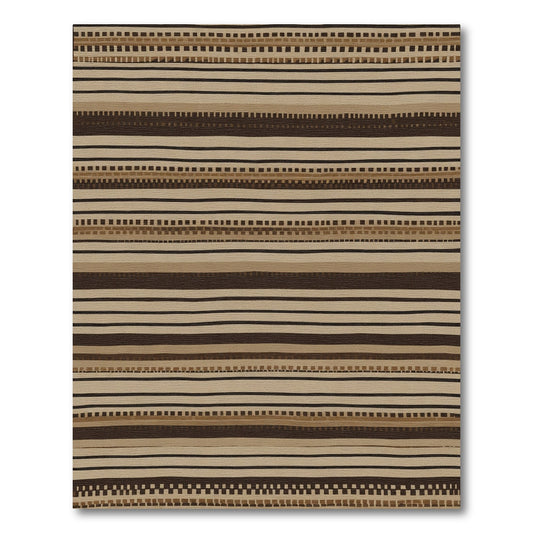 Earthy Stripe Tonal Horizontal Rug