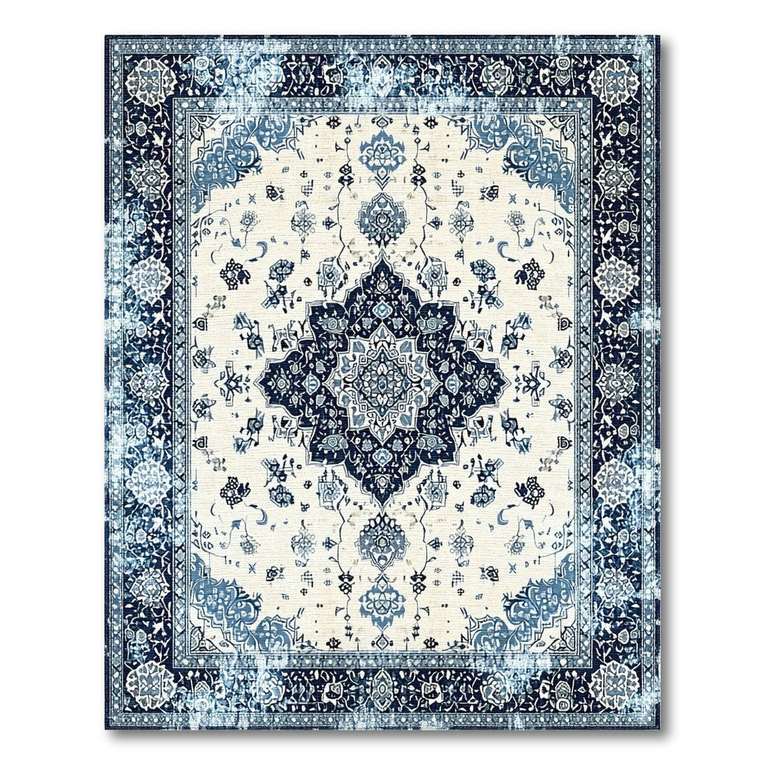 Blue Persian Traditional Area Rug