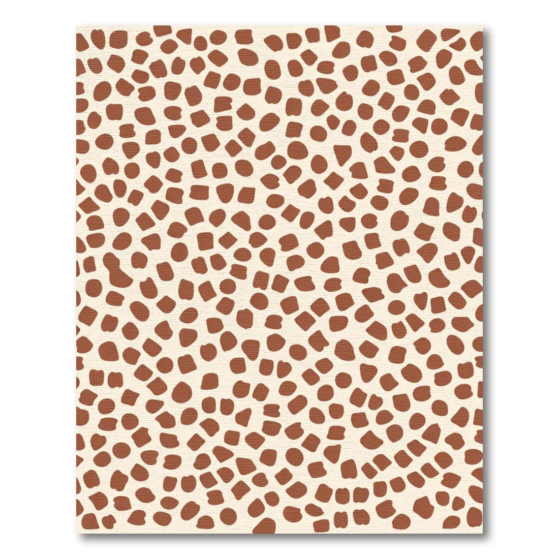 Organic Brown Spots Cream Rug