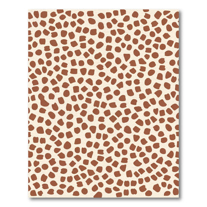 Organic Brown Spots Cream Rug