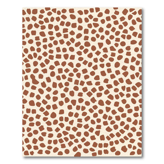 Organic Brown Spots Cream Rug