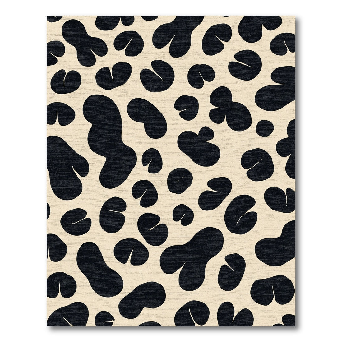 Black Cow Spotted Ochre Composition Rug