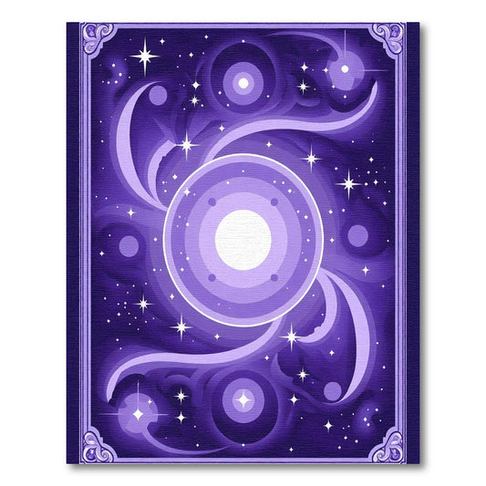 Vibrant Cosmic Swirl Celestial Rug