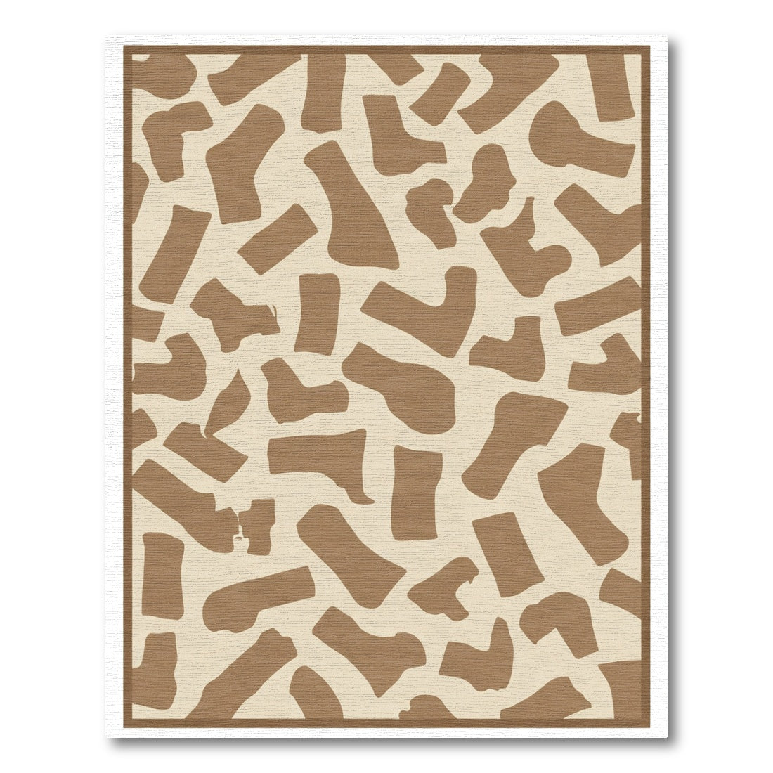 Sandy Brown Fragmented Shape Rug