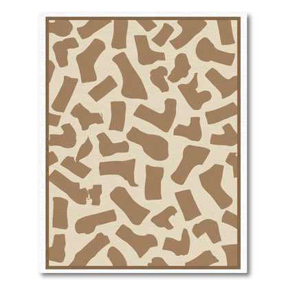 Sandy Brown Fragmented Shape Rug