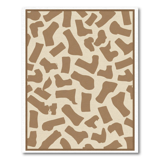 Sandy Brown Fragmented Shape Rug