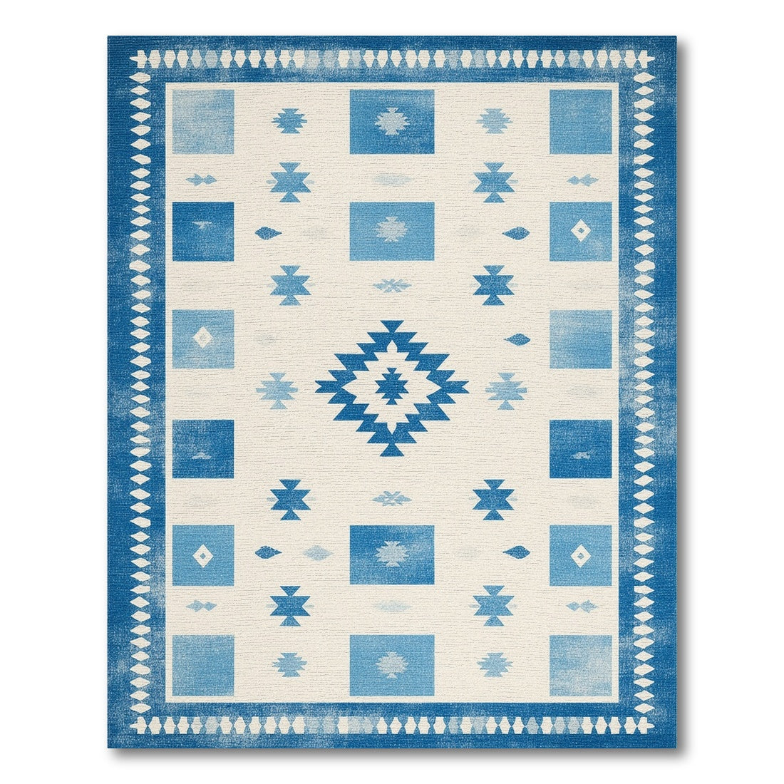Blue Heritage Tribal Area Rug