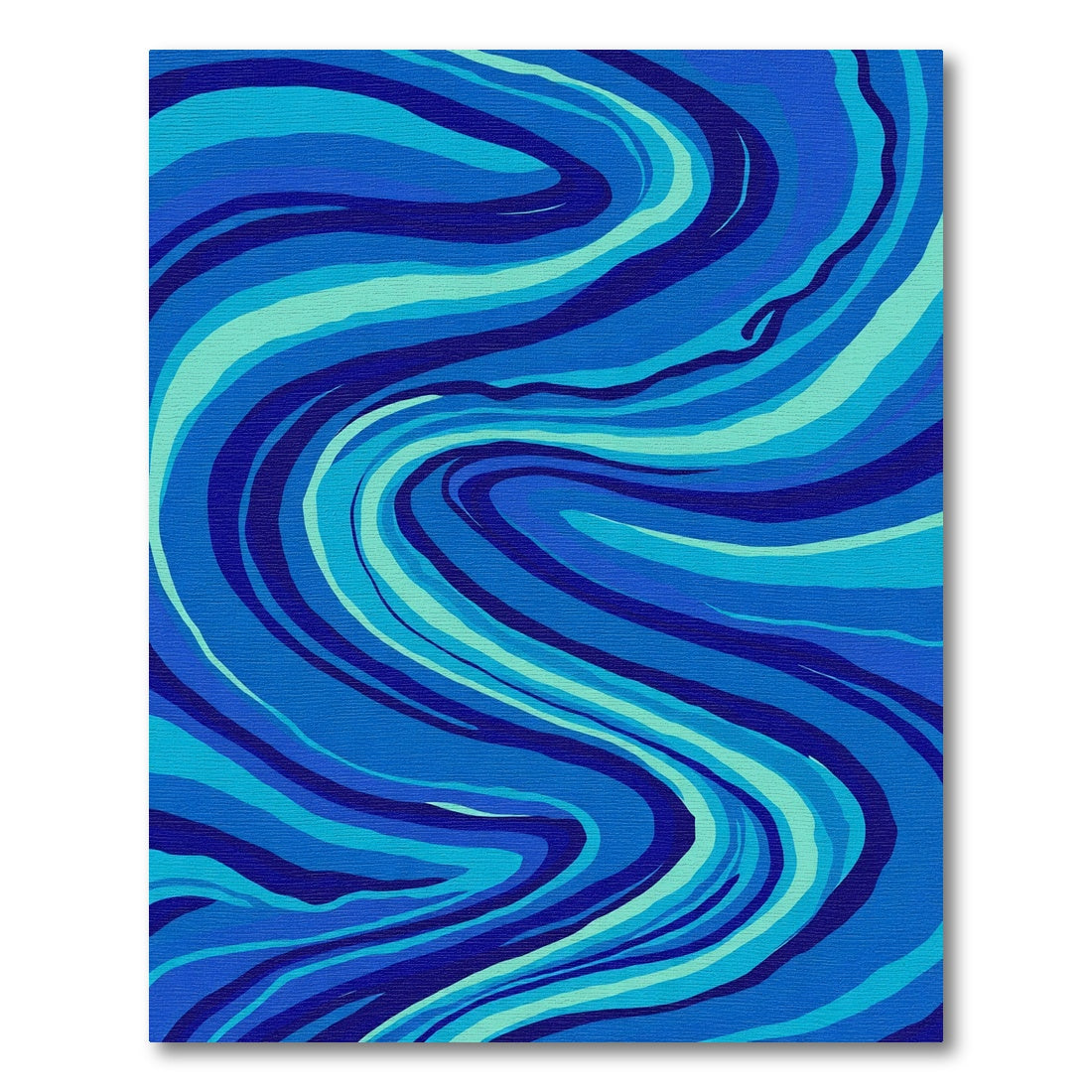 Deep Ocean Swirl Abstract Rug