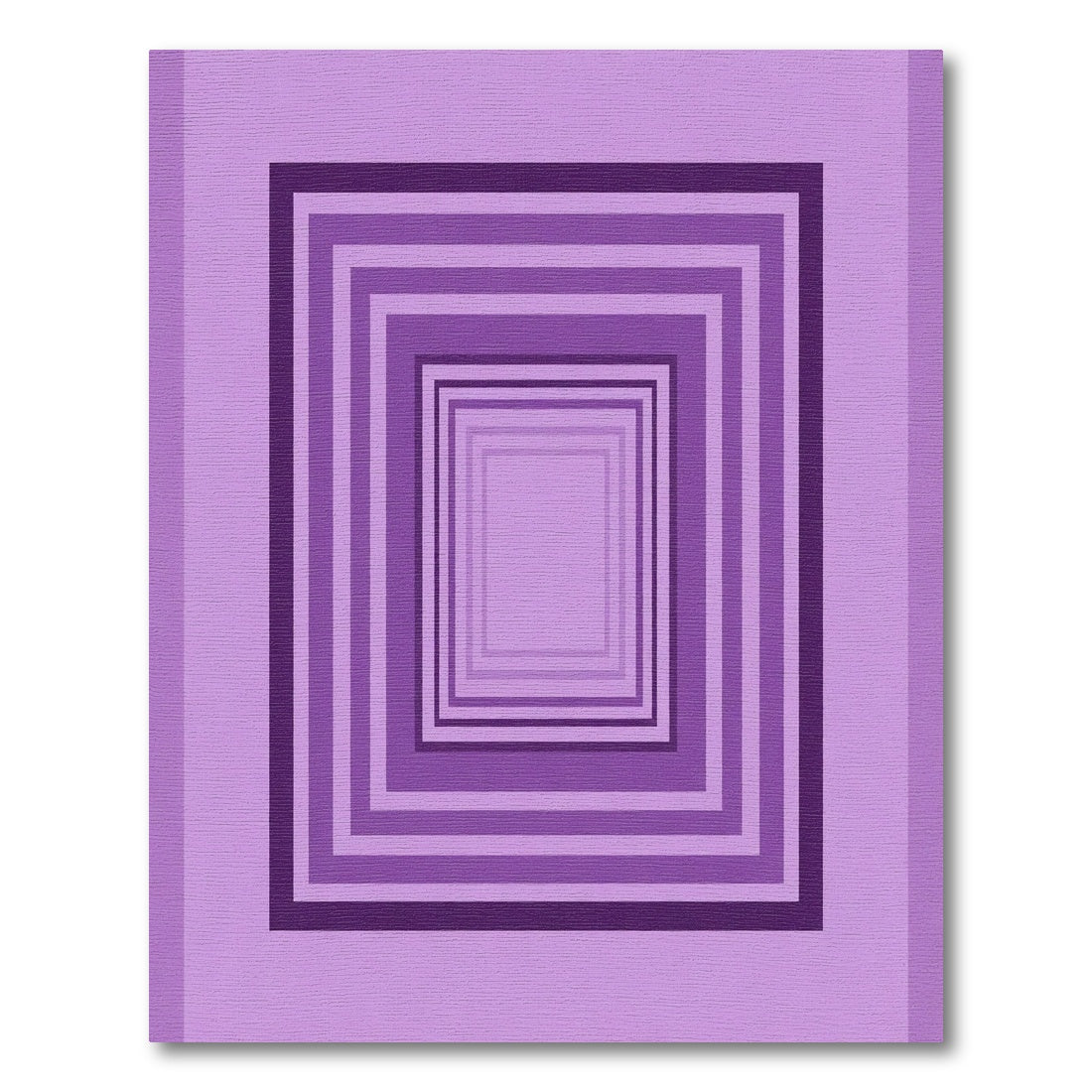 Lavender Nested Square Perspective Rug