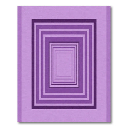 Lavender Nested Square Perspective Rug