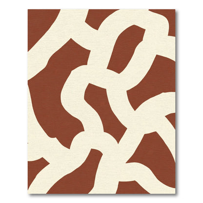 Organic Cream Braided Russet Rug