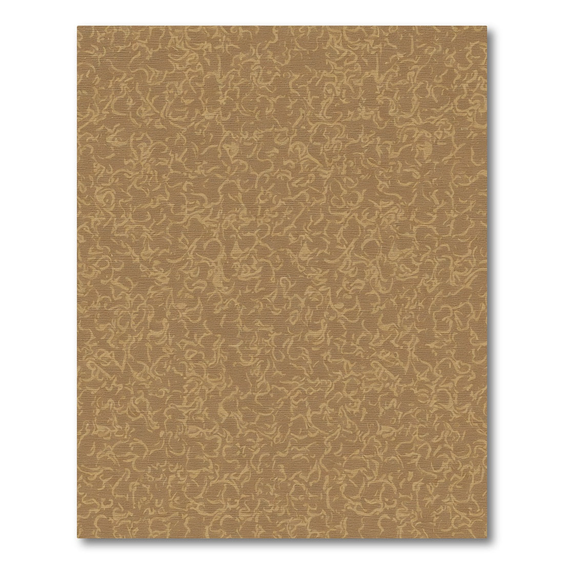 Earthy Brown Abstract Swirl Rug
