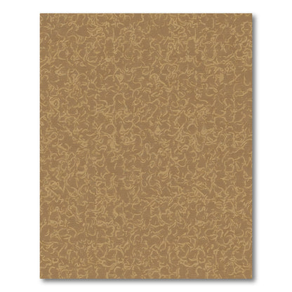 Earthy Brown Abstract Swirl Rug