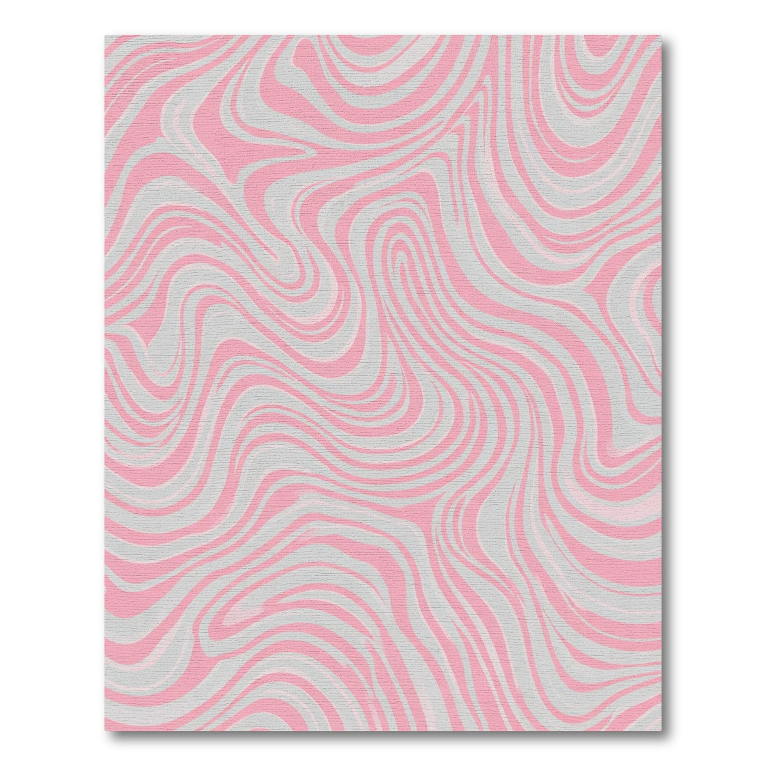 Pink Gray Swirl Marble Rug