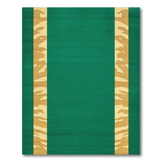 Abstract Area Green Abstract Stripe Area Rug