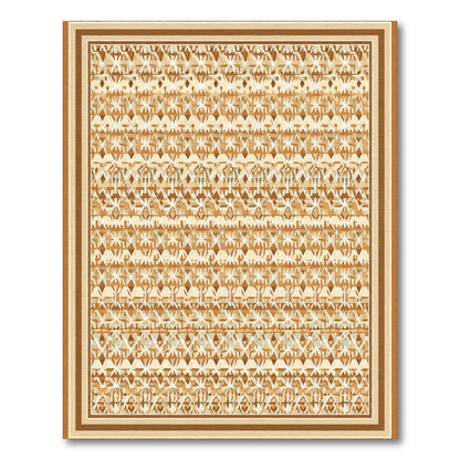 Earthy Tones Geometric Stripe Rug